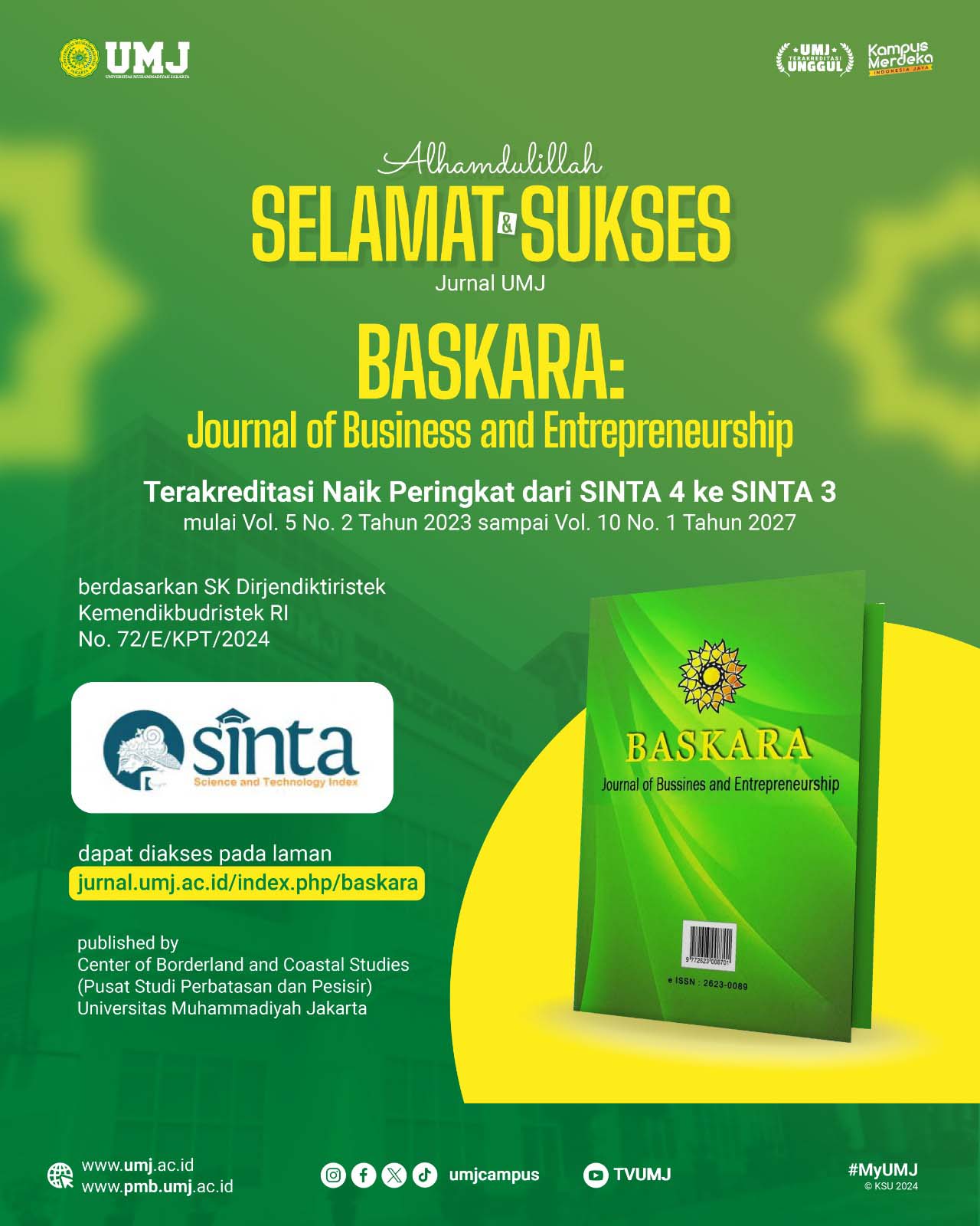Congratulation BASKARA Journal